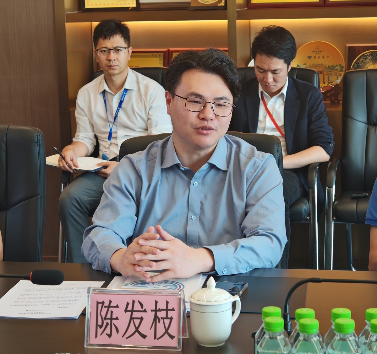 高明区区委区府办、佛山新基础工业集团来访我司调研